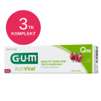 GUM ActiVital hambapasta Q10 ja granaatõunaga 75ml (3 tk)